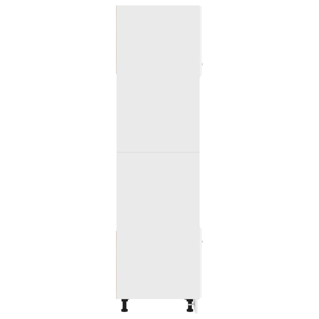 Microwave Cabinet White 60x57x207 cm Chipboard- Kitchen Cabinets - HomeShopIreland - Home Shop Ireland - Kitchen Cabinets - Microwave Cabinet White 60x57x207 cm Chipboard