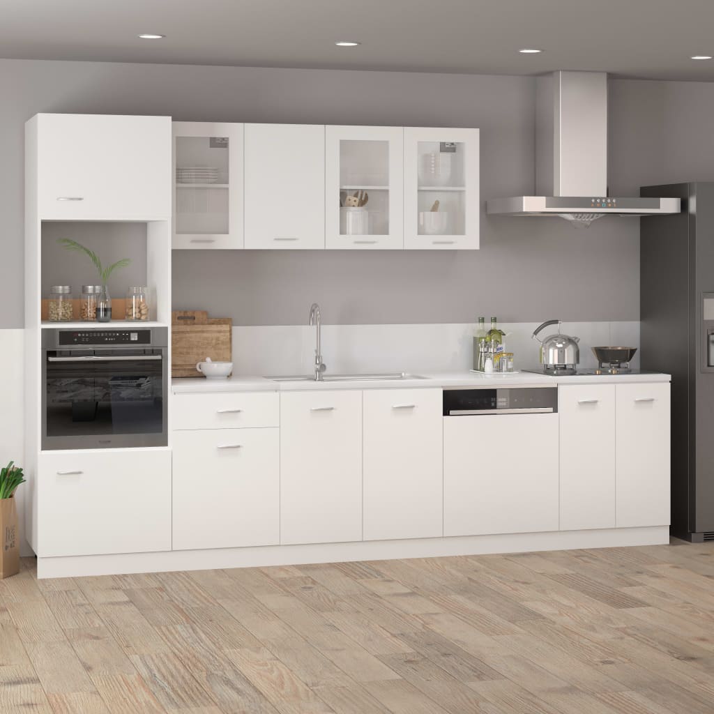 Dishwasher Panel White 59.5x3x67 cm Chipboard- Kitchen Cabinets - HomeShopIreland - Home Shop Ireland - Kitchen Cabinets - Dishwasher Panel White 59.5x3x67 cm Chipboard