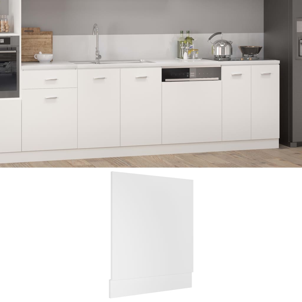 Dishwasher Panel White 59.5x3x67 cm Chipboard- Kitchen Cabinets - HomeShopIreland - Home Shop Ireland - Kitchen Cabinets - Dishwasher Panel White 59.5x3x67 cm Chipboard