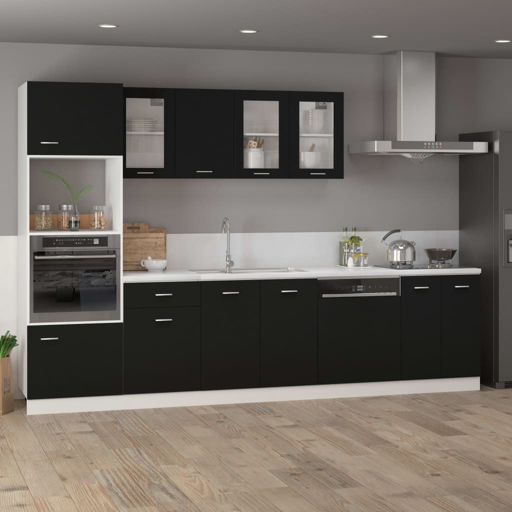 Dishwasher Panel Black 59.5x3x67 cm Chipboard- Kitchen Cabinets - HomeShopIreland - Home Shop Ireland - Kitchen Cabinets - Dishwasher Panel Black 59.5x3x67 cm Chipboard