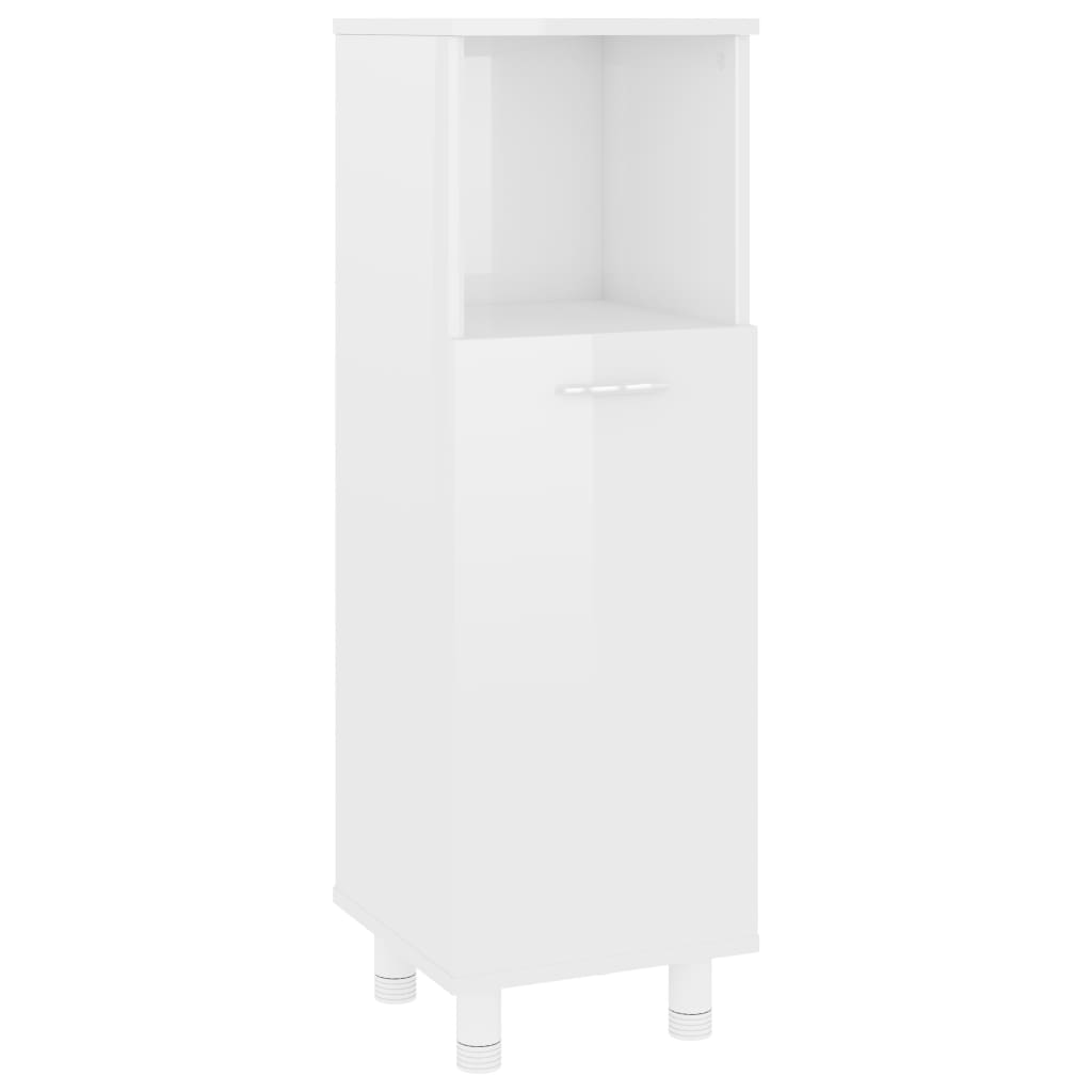 Home Shop Ireland - Bathroom 30x30x95 High Chipboard - cm White Bathroom Gloss Sets Furniture Cabinet