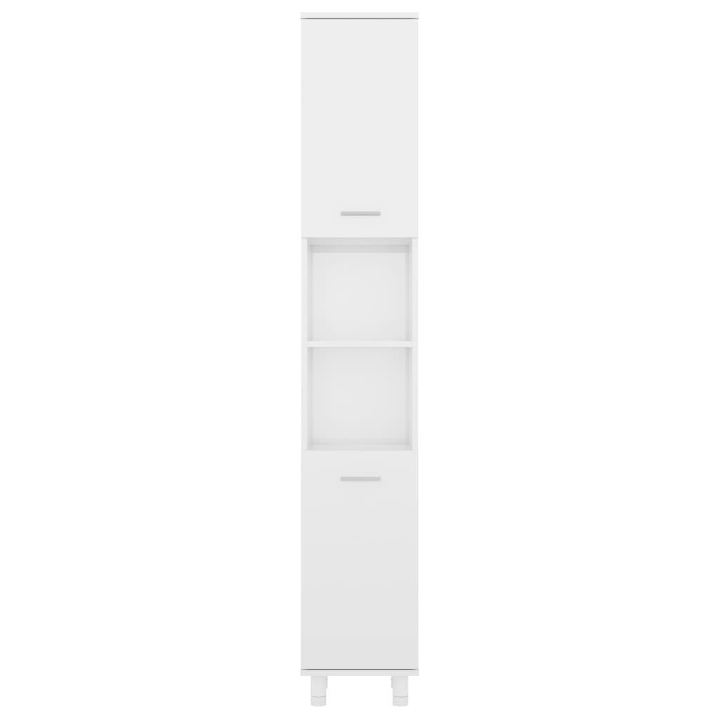 Bathroom Cabinet High Gloss White 30x30x179 cm Chipboard- Bathroom Furniture Sets - HomeShopIreland - Home Shop Ireland - Bathroom Furniture Sets - Bathroom Cabinet High Gloss White 30x30x179 cm Chipboard