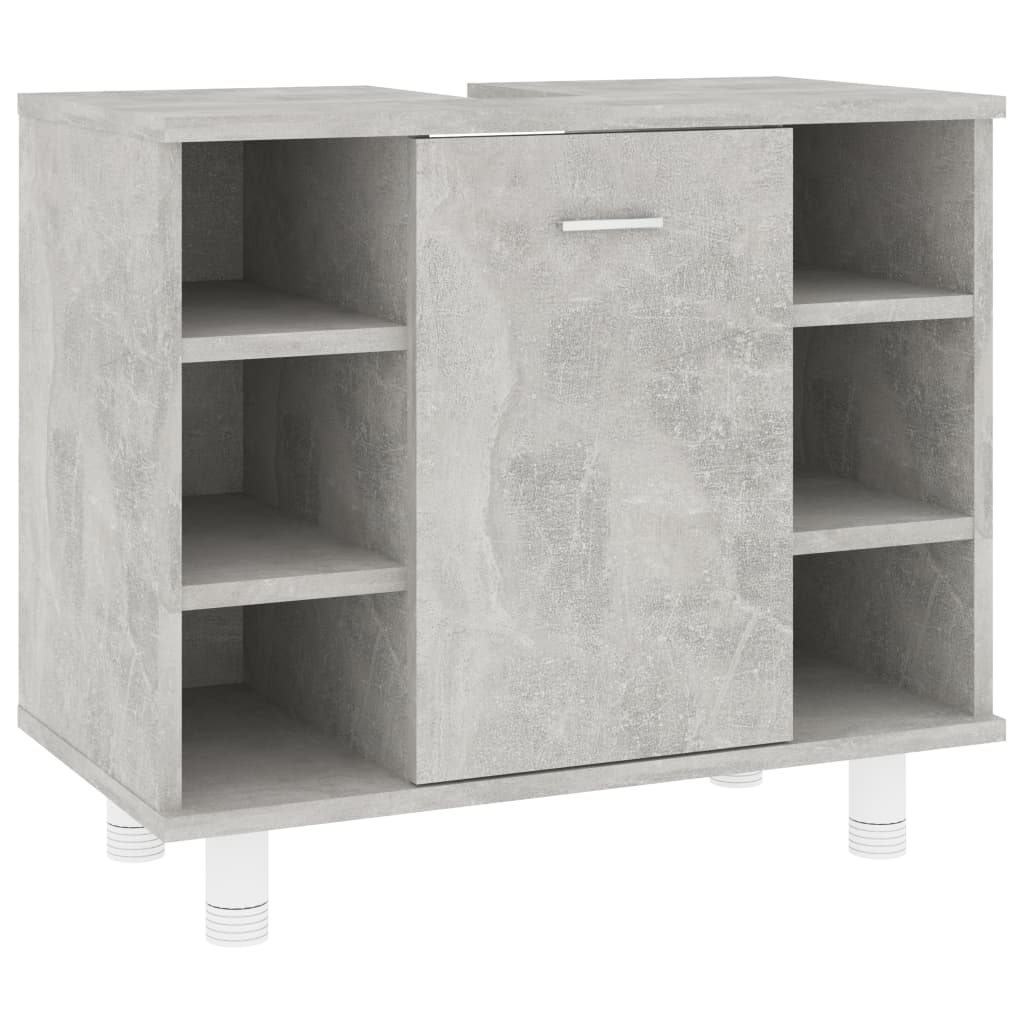 Bathroom Cabinet Concrete Grey 60x32x53.5 cm Chipboard- Bathroom Furniture Sets - HomeShopIreland - Home Shop Ireland - Bathroom Furniture Sets - Bathroom Cabinet Concrete Grey 60x32x53.5 cm Chipboard