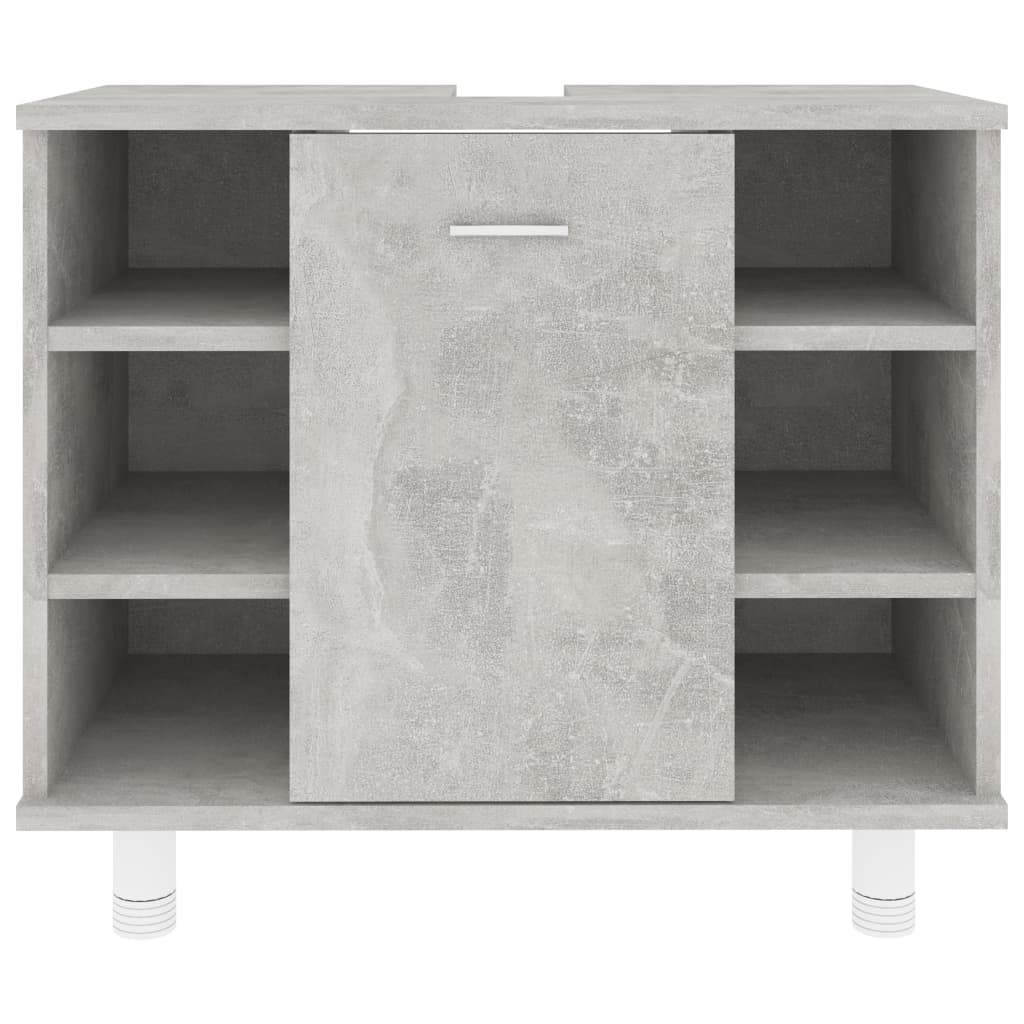 Bathroom Cabinet Concrete Grey 60x32x53.5 cm Chipboard- Bathroom Furniture Sets - HomeShopIreland - Home Shop Ireland - Bathroom Furniture Sets - Bathroom Cabinet Concrete Grey 60x32x53.5 cm Chipboard