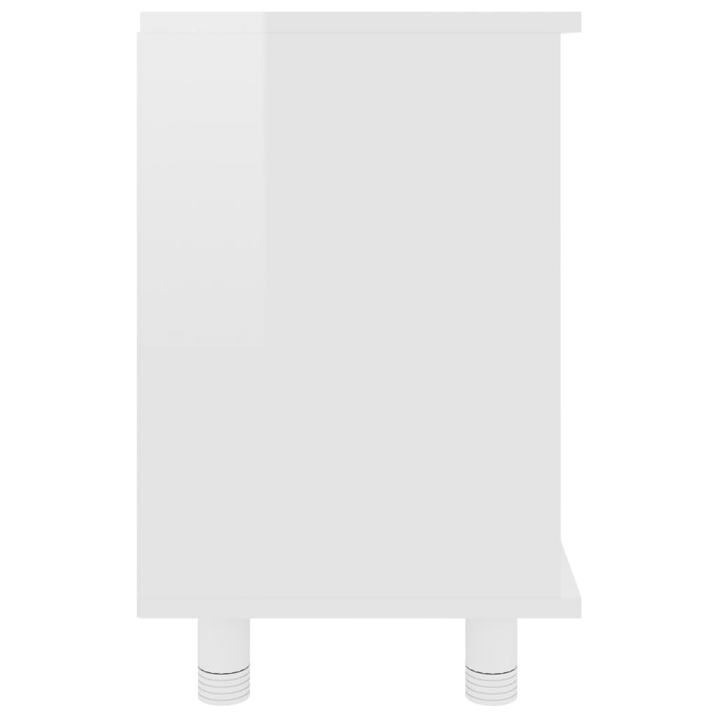 Bathroom Cabinet High Gloss White 60x32x53.5 cm Chipboard- Bathroom Furniture Sets - HomeShopIreland - Home Shop Ireland - Bathroom Furniture Sets - Bathroom Cabinet High Gloss White 60x32x53.5 cm Chipboard