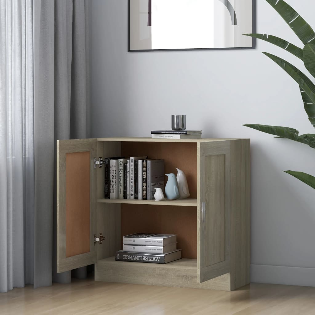 Book Cabinet Sonoma Oak 82.5x30.5x80 cm Chipboard- Bookcases & Standing Shelves - HomeShopIreland - Home Shop Ireland - Bookcases & Standing Shelves - Book Cabinet Sonoma Oak 82.5x30.5x80 cm Chipboard