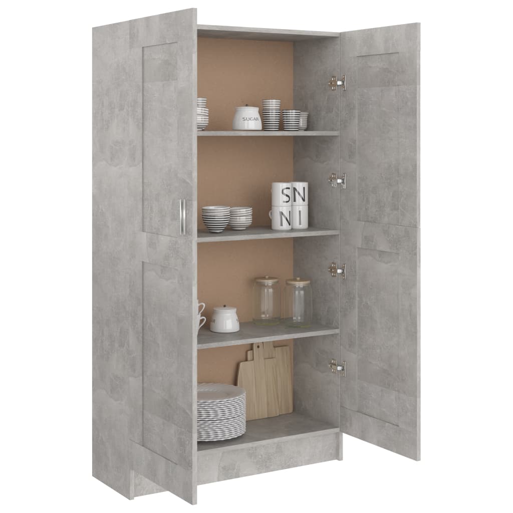 Book Cabinet Concrete Grey 82.5x30.5x150 cm Chipboard- Bookcases & Standing Shelves - HomeShopIreland - Home Shop Ireland - Bookcases & Standing Shelves - Book Cabinet Concrete Grey 82.5x30.5x150 cm Chipboard