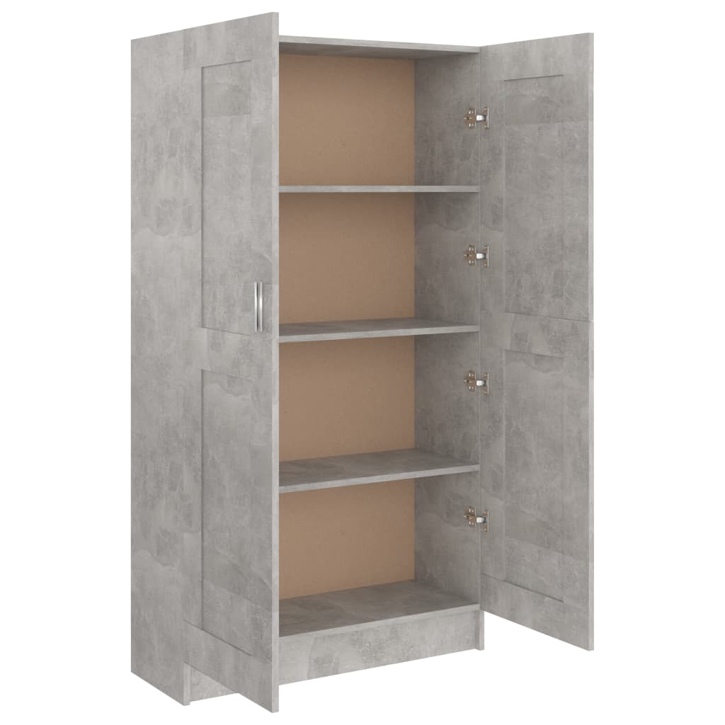 Book Cabinet Concrete Grey 82.5x30.5x150 cm Chipboard- Bookcases & Standing Shelves - HomeShopIreland - Home Shop Ireland - Bookcases & Standing Shelves - Book Cabinet Concrete Grey 82.5x30.5x150 cm Chipboard