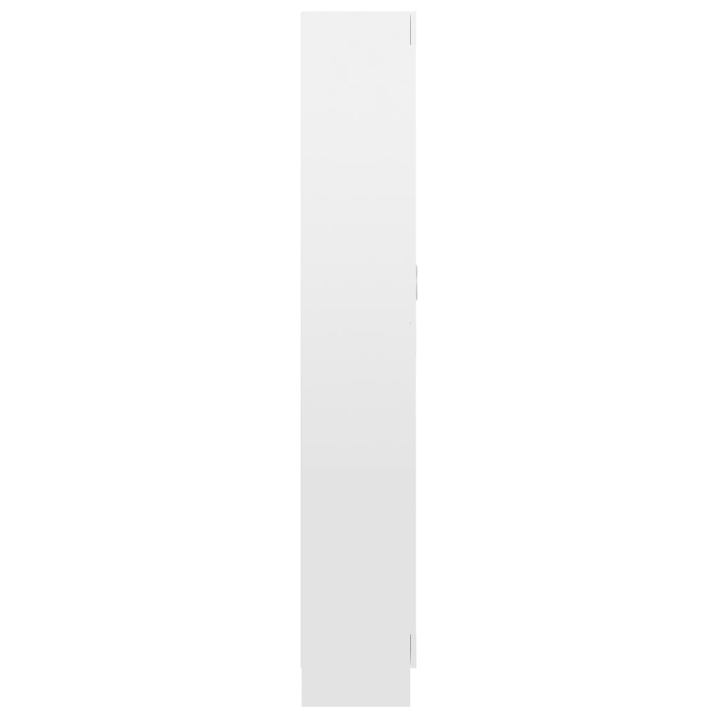 Book Cabinet High Gloss White 82.5x30.5x185.5 cm Chipboard- Bookcases & Standing Shelves - HomeShopIreland - Home Shop Ireland - Bookcases & Standing Shelves - Book Cabinet High Gloss White 82.5x30.5x185.5 cm Chipboard
