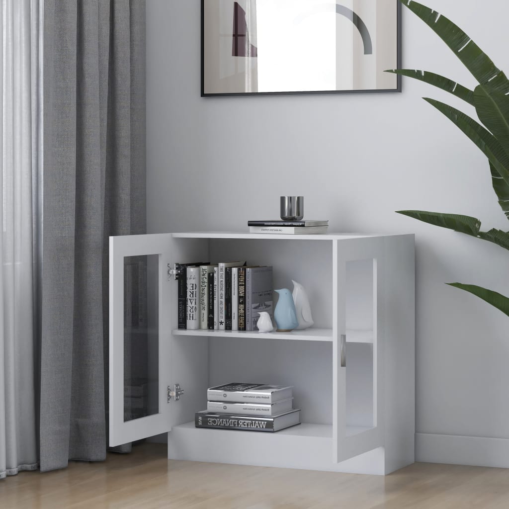 Vitrine Cabinet White 82.5x30.5x80 cm Chipboard- Bookcases & Standing Shelves - HomeShopIreland - Home Shop Ireland - Bookcases & Standing Shelves - Vitrine Cabinet White 82.5x30.5x80 cm Chipboard
