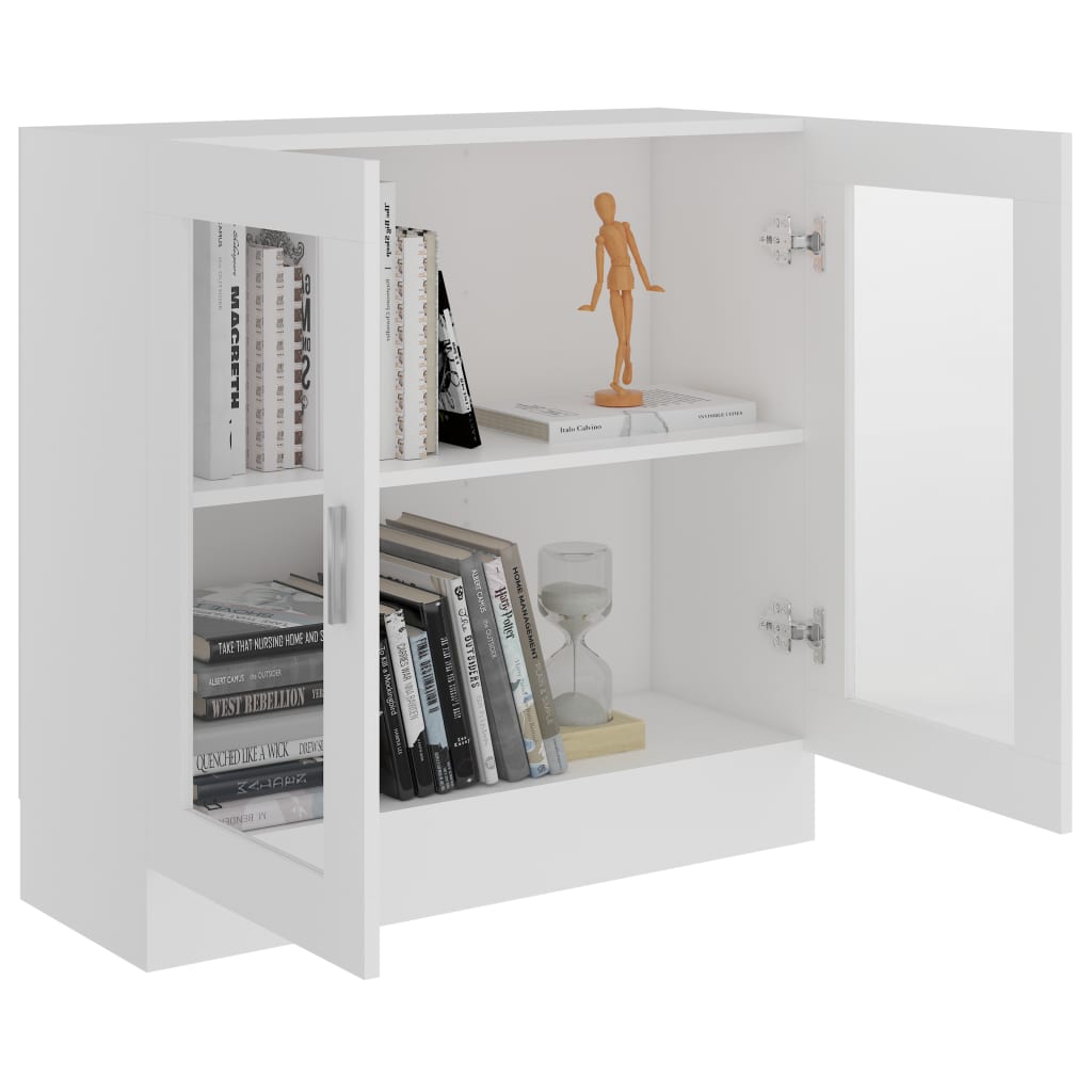 Vitrine Cabinet White 82.5x30.5x80 cm Chipboard- Bookcases & Standing Shelves - HomeShopIreland - Home Shop Ireland - Bookcases & Standing Shelves - Vitrine Cabinet White 82.5x30.5x80 cm Chipboard