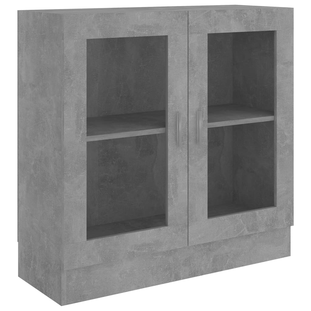 Vitrine Cabinet Concrete Grey 82.5x30.5x80 cm Chipboard- Bookcases & Standing Shelves - HomeShopIreland - Home Shop Ireland - Bookcases & Standing Shelves - Vitrine Cabinet Concrete Grey 82.5x30.5x80 cm Chipboard