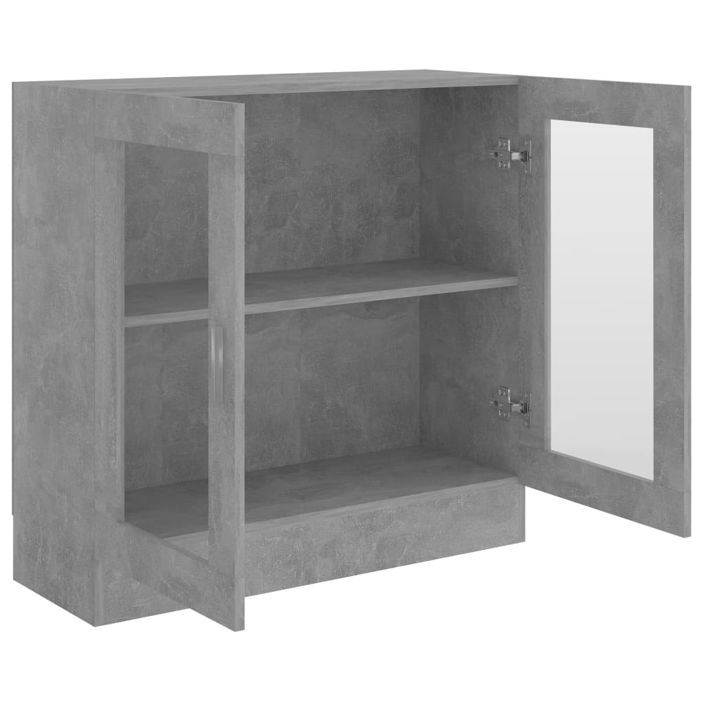 Vitrine Cabinet Concrete Grey 82.5x30.5x80 cm Chipboard- Bookcases & Standing Shelves - HomeShopIreland - Home Shop Ireland - Bookcases & Standing Shelves - Vitrine Cabinet Concrete Grey 82.5x30.5x80 cm Chipboard