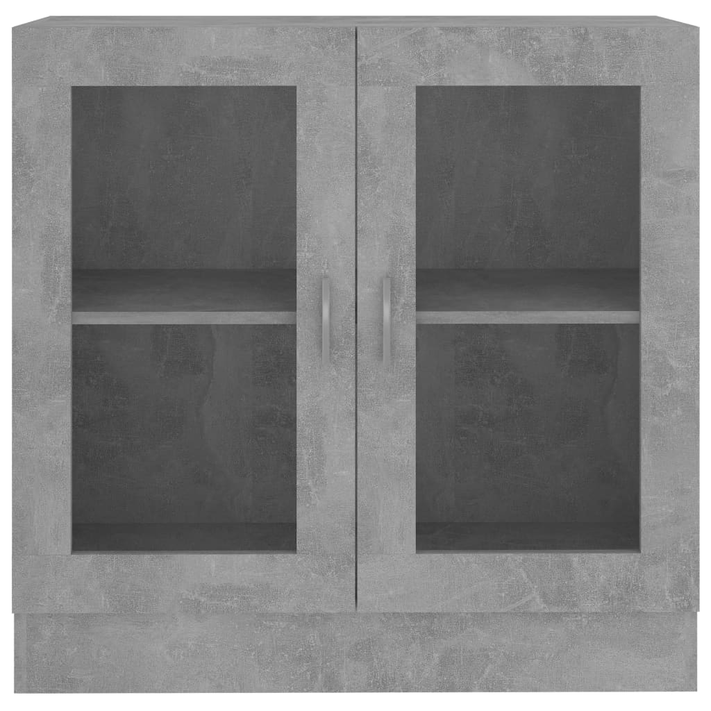 Vitrine Cabinet Concrete Grey 82.5x30.5x80 cm Chipboard- Bookcases & Standing Shelves - HomeShopIreland - Home Shop Ireland - Bookcases & Standing Shelves - Vitrine Cabinet Concrete Grey 82.5x30.5x80 cm Chipboard