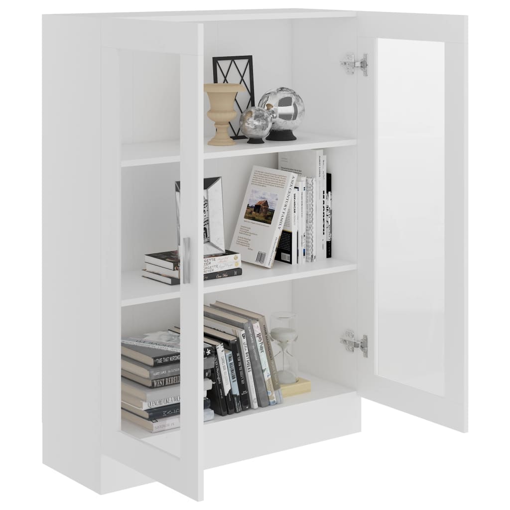 Vitrine Cabinet White 82.5x30.5x115 cm Chipboard- Bookcases & Standing Shelves - HomeShopIreland - Home Shop Ireland - Bookcases & Standing Shelves - Vitrine Cabinet White 82.5x30.5x115 cm Chipboard
