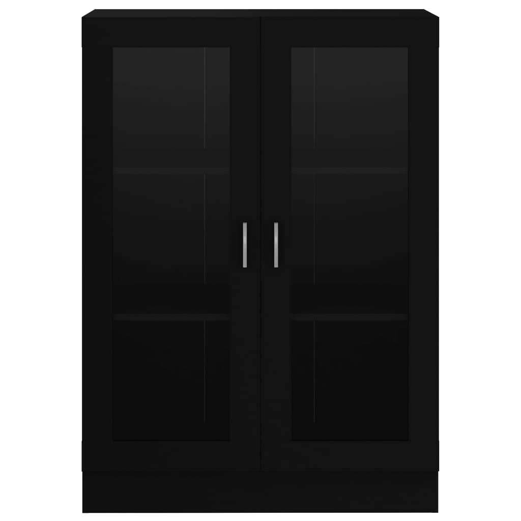 Vitrine Cabinet Black 82.5x30.5x115 cm Chipboard- Bookcases & Standing Shelves - HomeShopIreland - Home Shop Ireland - Bookcases & Standing Shelves - Vitrine Cabinet Black 82.5x30.5x115 cm Chipboard
