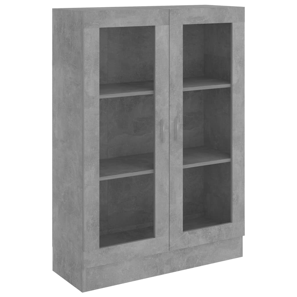 Vitrine Cabinet Concrete Grey 82.5x30.5x115 cm Chipboard- Bookcases & Standing Shelves - HomeShopIreland - Home Shop Ireland - Bookcases & Standing Shelves - Vitrine Cabinet Concrete Grey 82.5x30.5x115 cm Chipboard