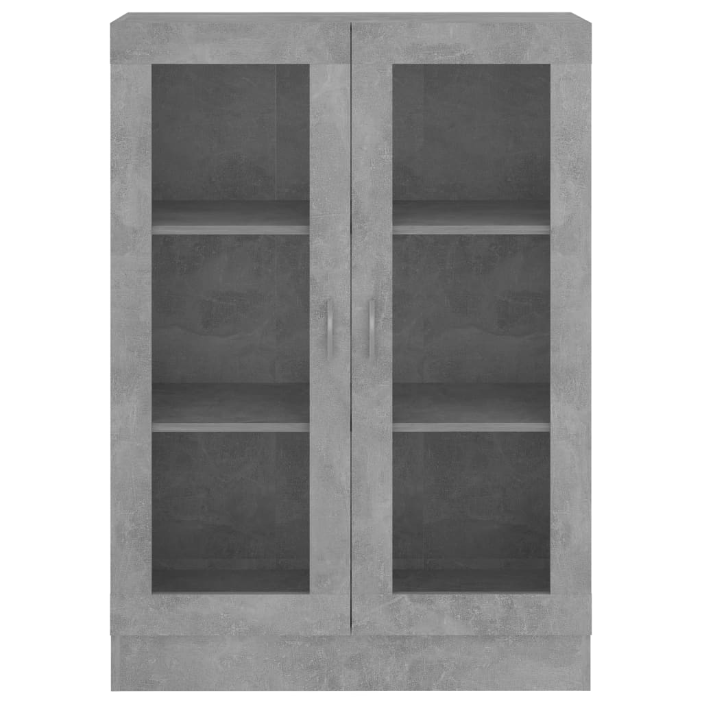 Vitrine Cabinet Concrete Grey 82.5x30.5x115 cm Chipboard- Bookcases & Standing Shelves - HomeShopIreland - Home Shop Ireland - Bookcases & Standing Shelves - Vitrine Cabinet Concrete Grey 82.5x30.5x115 cm Chipboard