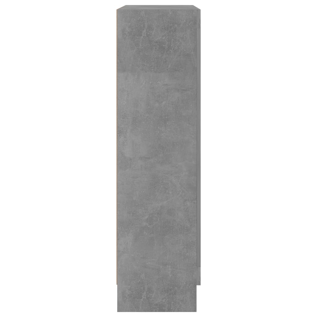 Vitrine Cabinet Concrete Grey 82.5x30.5x115 cm Chipboard- Bookcases & Standing Shelves - HomeShopIreland - Home Shop Ireland - Bookcases & Standing Shelves - Vitrine Cabinet Concrete Grey 82.5x30.5x115 cm Chipboard