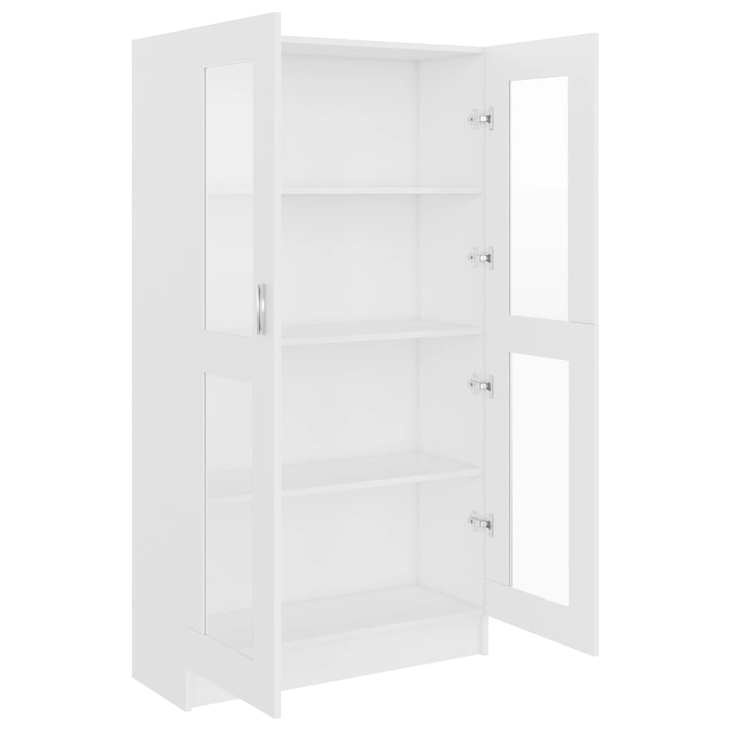 Vitrine Cabinet White 82.5x30.5x150 cm Chipboard- Bookcases & Standing Shelves - HomeShopIreland - Home Shop Ireland - Bookcases & Standing Shelves - Vitrine Cabinet White 82.5x30.5x150 cm Chipboard