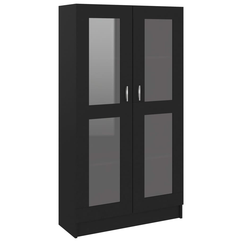 Vitrine Cabinet Black 82.5x30.5x150 cm Chipboard- Bookcases & Standing Shelves - HomeShopIreland - Home Shop Ireland - Bookcases & Standing Shelves - Vitrine Cabinet Black 82.5x30.5x150 cm Chipboard