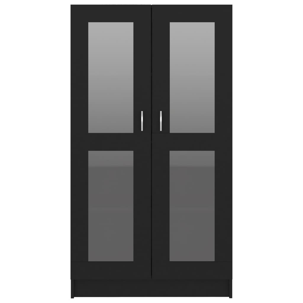 Vitrine Cabinet Black 82.5x30.5x150 cm Chipboard- Bookcases & Standing Shelves - HomeShopIreland - Home Shop Ireland - Bookcases & Standing Shelves - Vitrine Cabinet Black 82.5x30.5x150 cm Chipboard