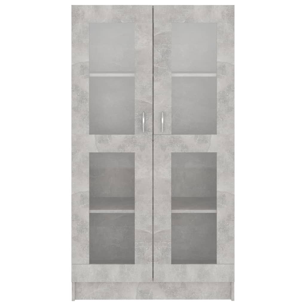Vitrine Cabinet Concrete Grey 82.5x30.5x150 cm Chipboard- Bookcases & Standing Shelves - HomeShopIreland - Home Shop Ireland - Bookcases & Standing Shelves - Vitrine Cabinet Concrete Grey 82.5x30.5x150 cm Chipboard