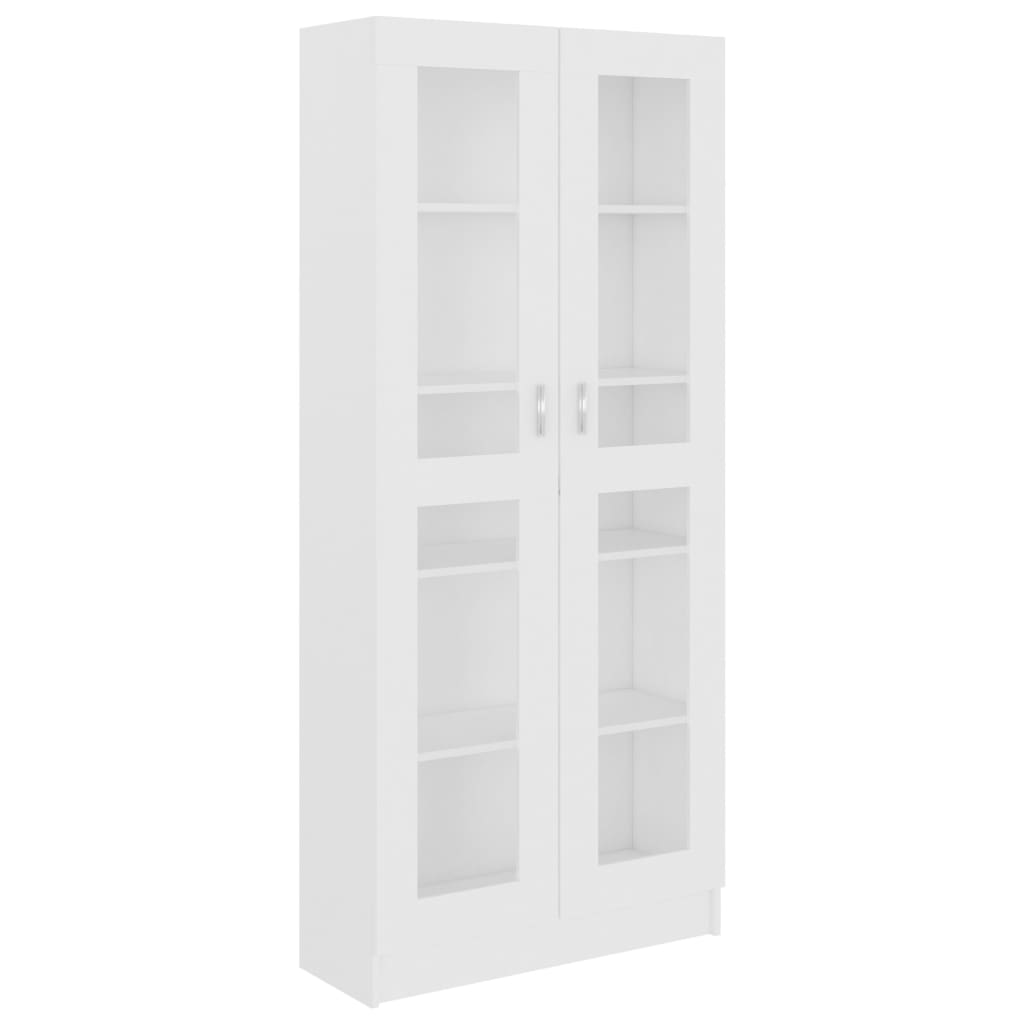 Vitrine Cabinet White 82.5x30.5x185.5 cm Chipboard- Bookcases & Standing Shelves - HomeShopIreland - Home Shop Ireland - Bookcases & Standing Shelves - Vitrine Cabinet White 82.5x30.5x185.5 cm Chipboard