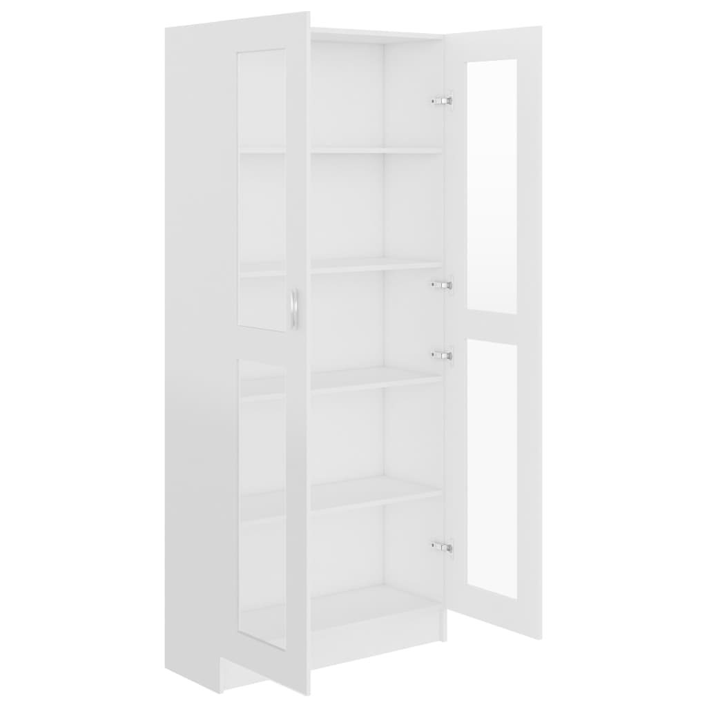 Vitrine Cabinet White 82.5x30.5x185.5 cm Chipboard- Bookcases & Standing Shelves - HomeShopIreland - Home Shop Ireland - Bookcases & Standing Shelves - Vitrine Cabinet White 82.5x30.5x185.5 cm Chipboard