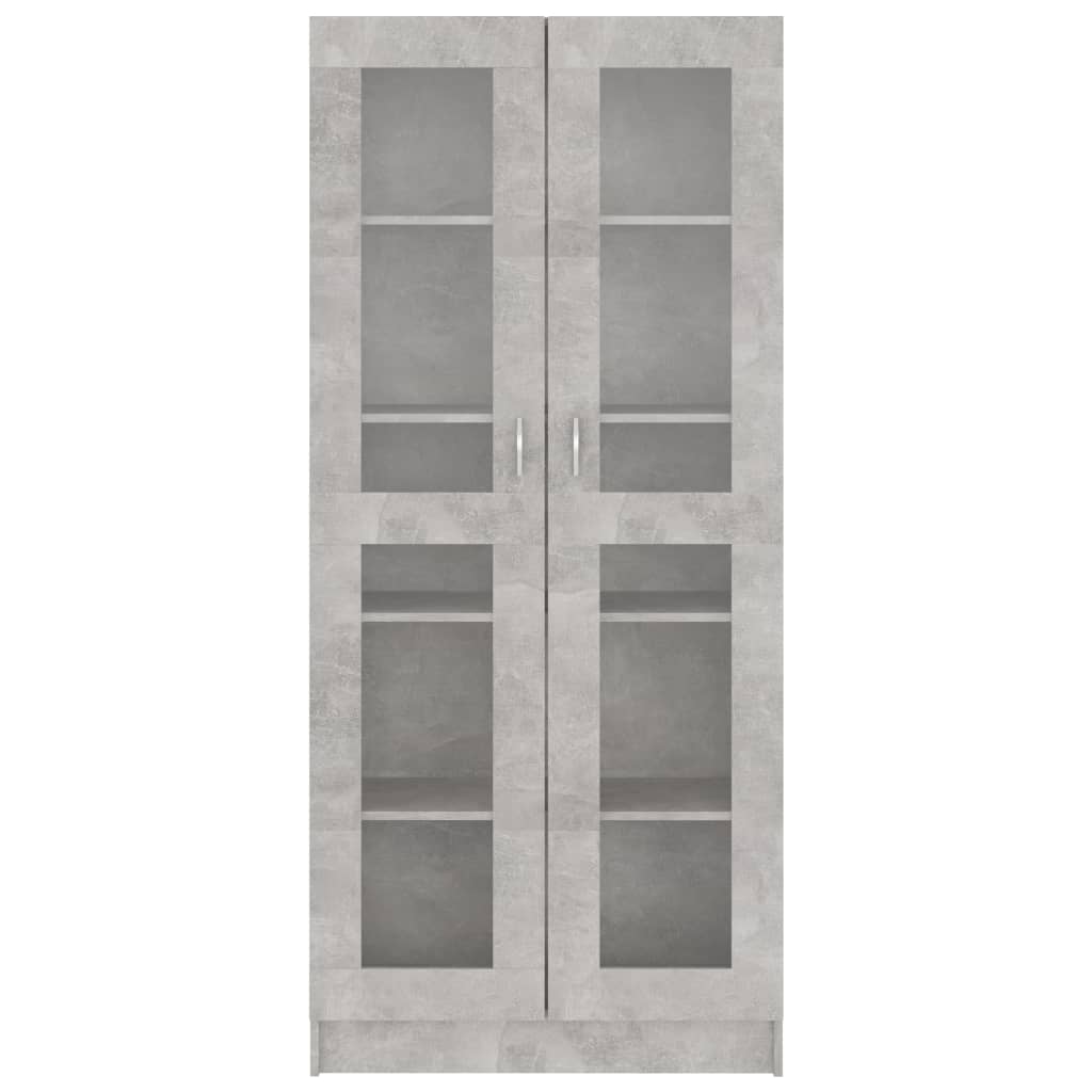 Vitrine Cabinet Concrete Grey 82.5x30.5x185.5 cm Chipboard- Bookcases & Standing Shelves - HomeShopIreland - Home Shop Ireland - Bookcases & Standing Shelves - Vitrine Cabinet Concrete Grey 82.5x30.5x185.5 cm Chipboard