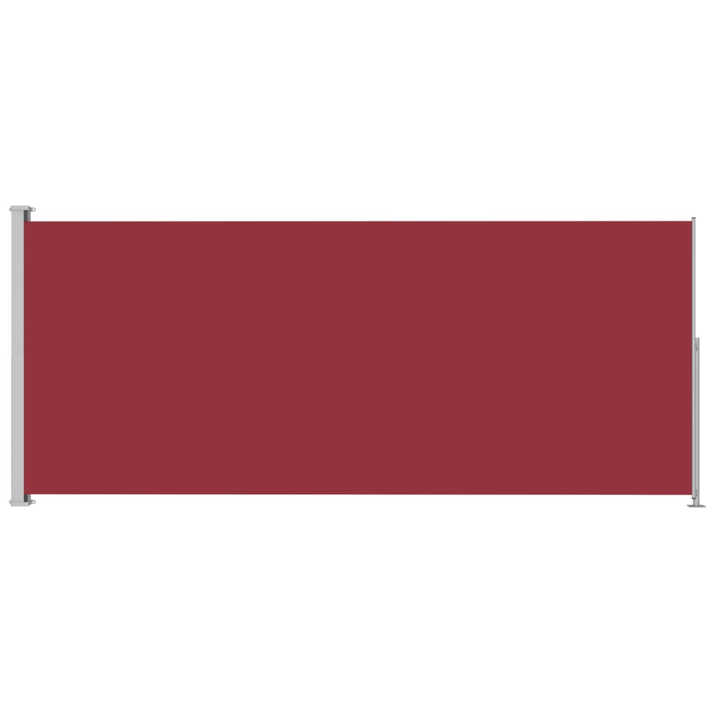 Patio Retractable Side Awning 220x500 cm Red- Outdoor Umbrellas & Sunshades - HomeShopIreland - Home Shop Ireland - Outdoor Umbrellas & Sunshades - Patio Retractable Side Awning 220x500 cm Red