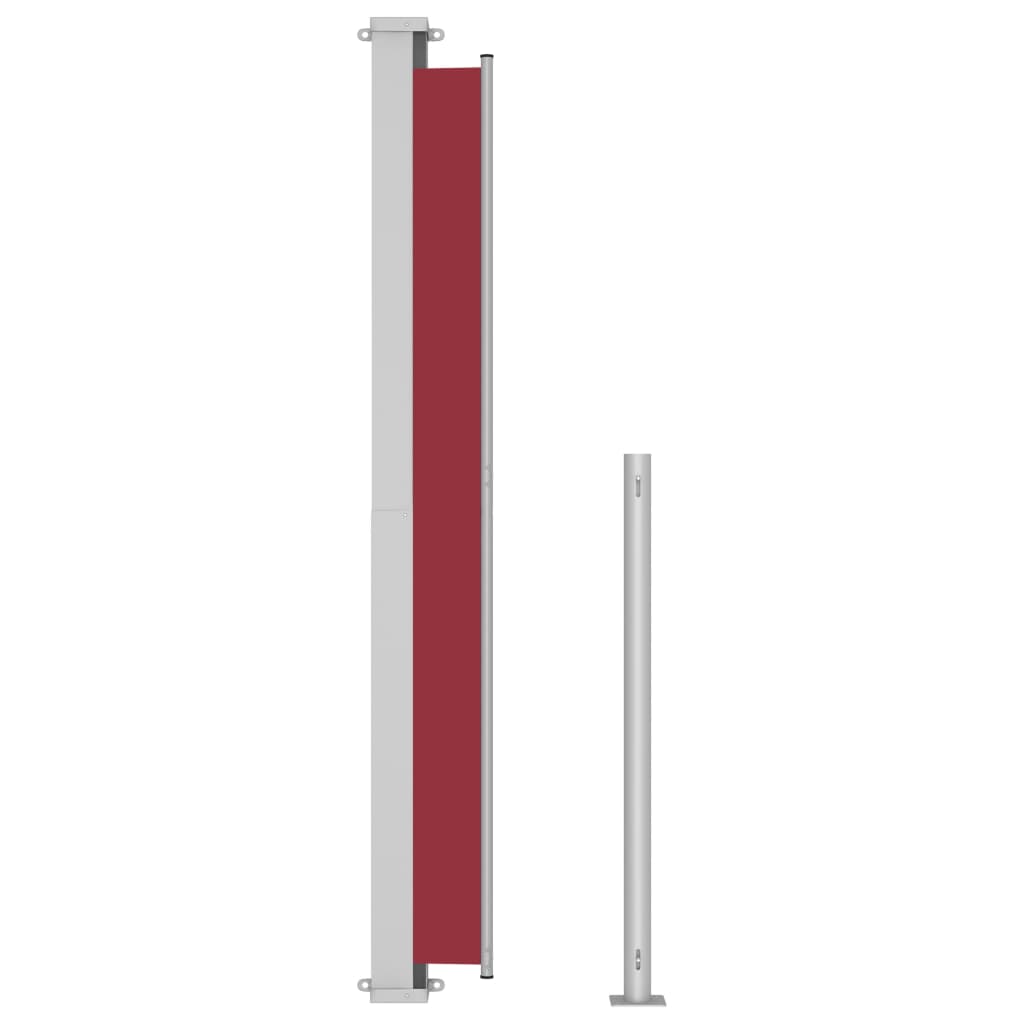 Patio Retractable Side Awning 220x500 cm Red- Outdoor Umbrellas & Sunshades - HomeShopIreland - Home Shop Ireland - Outdoor Umbrellas & Sunshades - Patio Retractable Side Awning 220x500 cm Red
