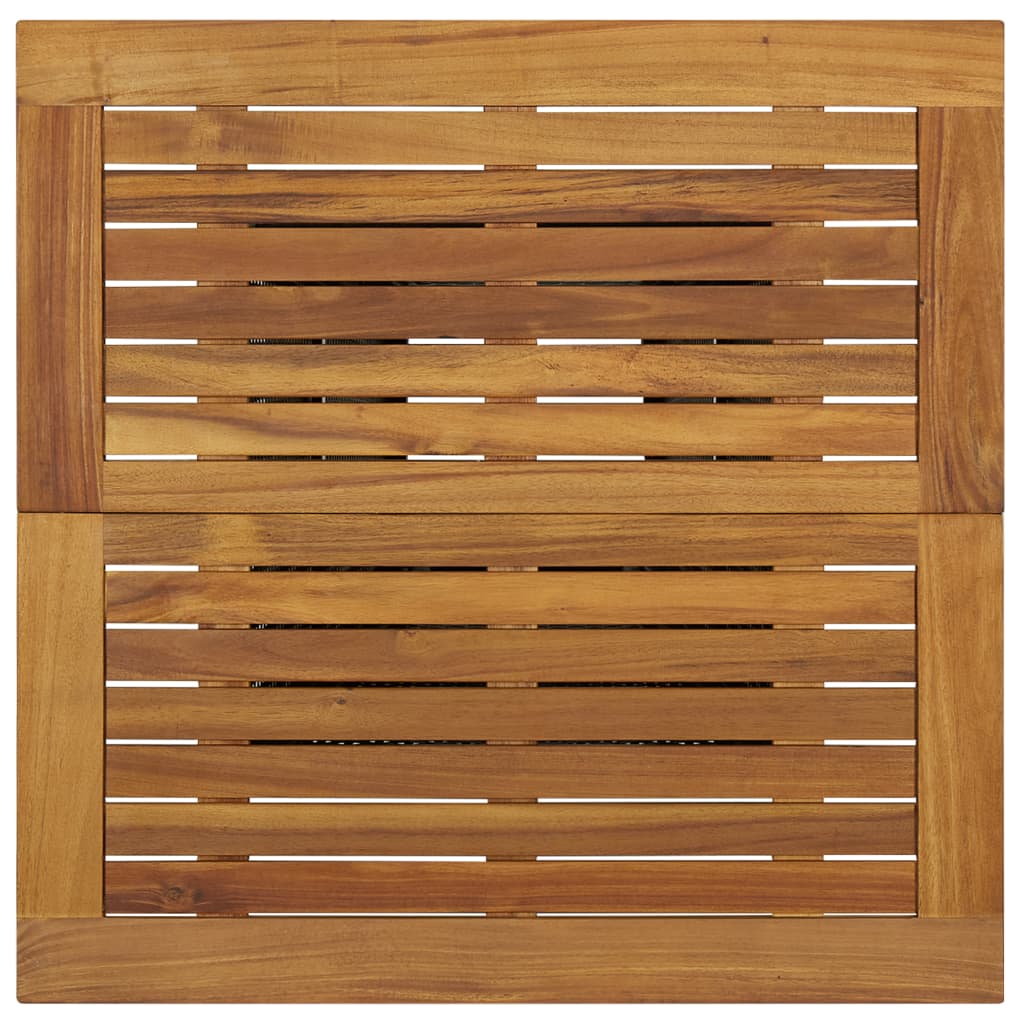 Bar Table Black 80x80x110 cm Poly Rattan and Solid Acacia Wood- Outdoor Tables - HomeShopIreland - Home Shop Ireland - Outdoor Tables - Bar Table Black 80x80x110 cm Poly Rattan and Solid Acacia Wood