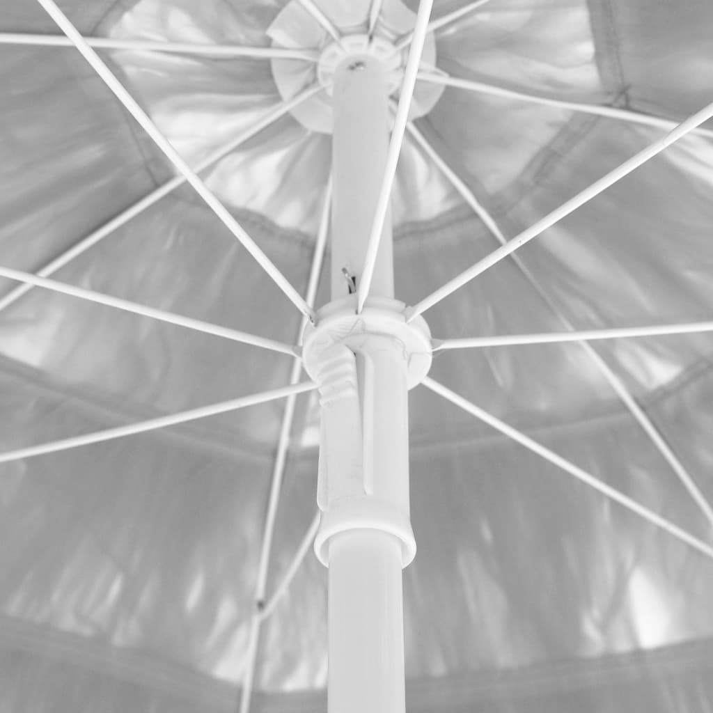 Beach Umbrella White 300 cm- Outdoor Umbrellas & Sunshades - HomeShopIreland - Home Shop Ireland - Outdoor Umbrellas & Sunshades - Beach Umbrella White 300 cm