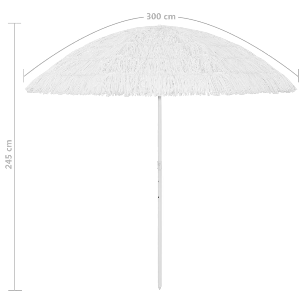 Beach Umbrella White 300 cm- Outdoor Umbrellas & Sunshades - HomeShopIreland - Home Shop Ireland - Outdoor Umbrellas & Sunshades - Beach Umbrella White 300 cm