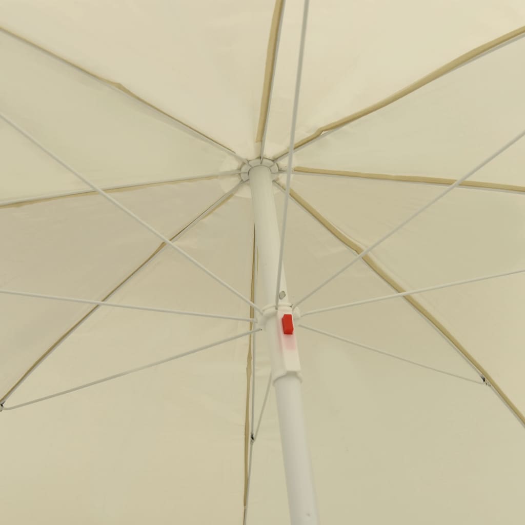 Beach Umbrella Sand Yellow 240 cm- Outdoor Umbrellas & Sunshades - HomeShopIreland - Home Shop Ireland - Outdoor Umbrellas & Sunshades - Beach Umbrella Sand Yellow 240 cm