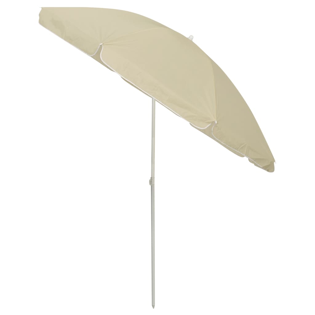 Beach Umbrella Sand Yellow 240 cm- Outdoor Umbrellas & Sunshades - HomeShopIreland - Home Shop Ireland - Outdoor Umbrellas & Sunshades - Beach Umbrella Sand Yellow 240 cm
