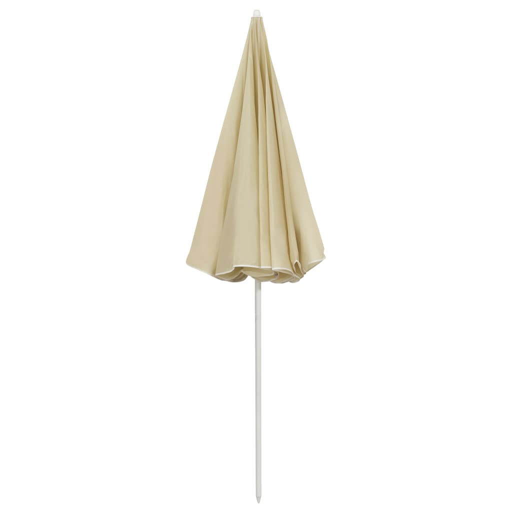 Beach Umbrella Sand Yellow 240 cm- Outdoor Umbrellas & Sunshades - HomeShopIreland - Home Shop Ireland - Outdoor Umbrellas & Sunshades - Beach Umbrella Sand Yellow 240 cm