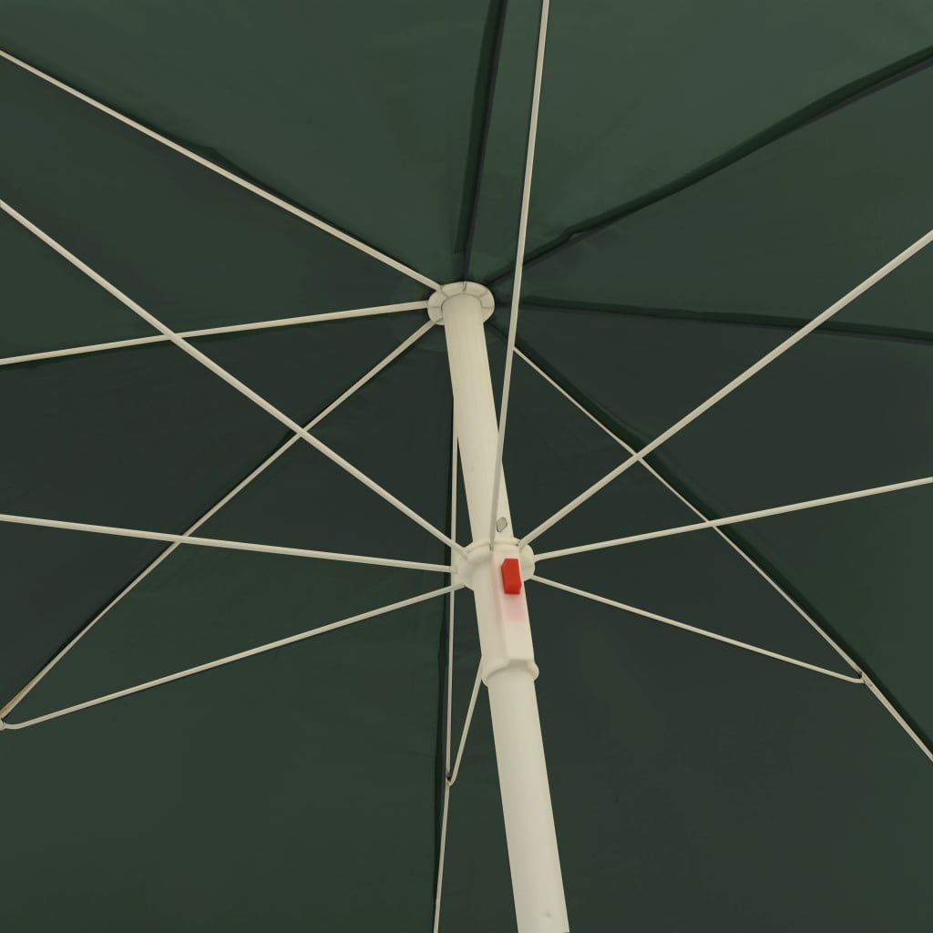 Beach Umbrella Green 240 cm- Outdoor Umbrellas & Sunshades - HomeShopIreland - Home Shop Ireland - Outdoor Umbrellas & Sunshades - Beach Umbrella Green 240 cm
