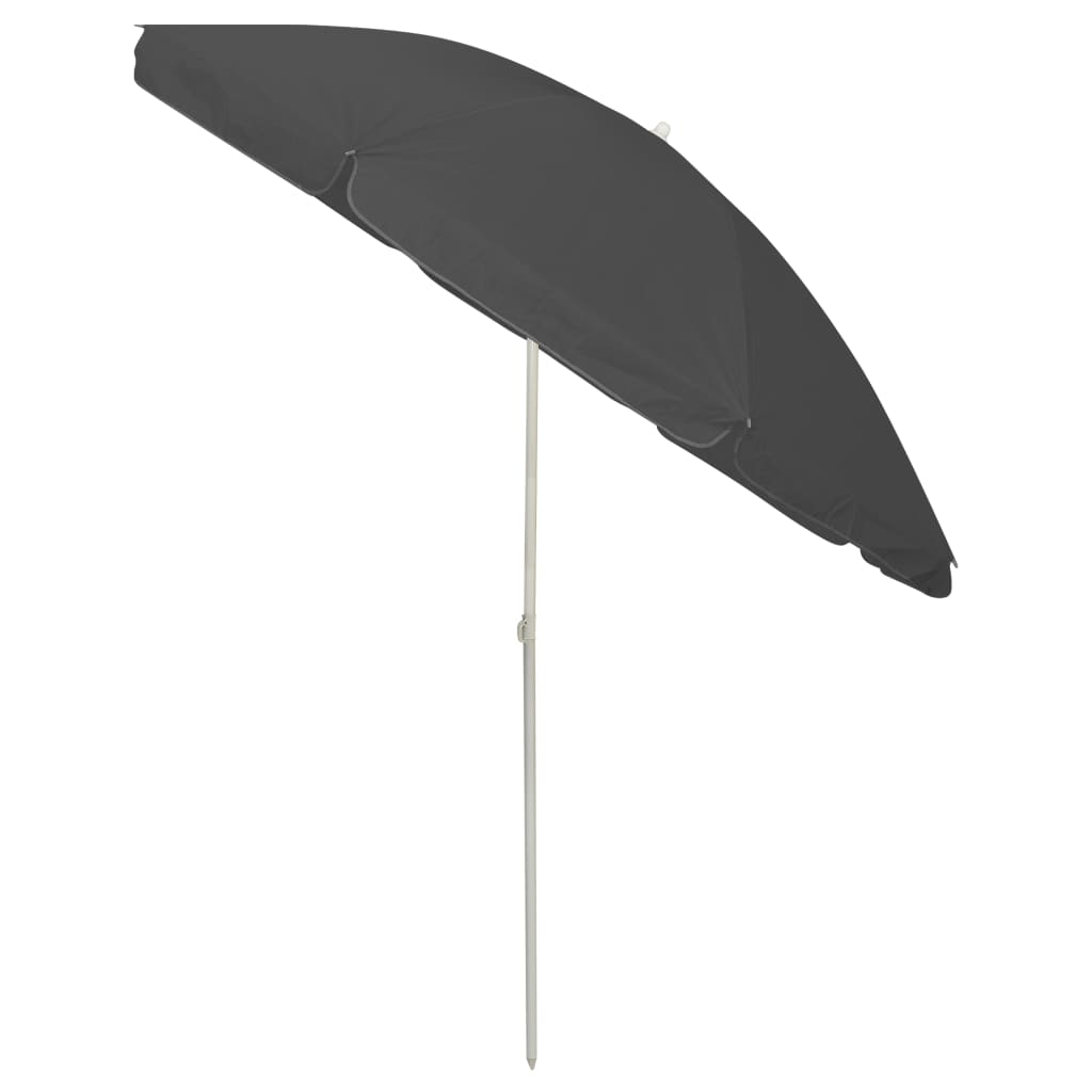 Beach Umbrella Anthracite 240 cm- Outdoor Umbrellas & Sunshades - HomeShopIreland - Home Shop Ireland - Outdoor Umbrellas & Sunshades - Beach Umbrella Anthracite 240 cm