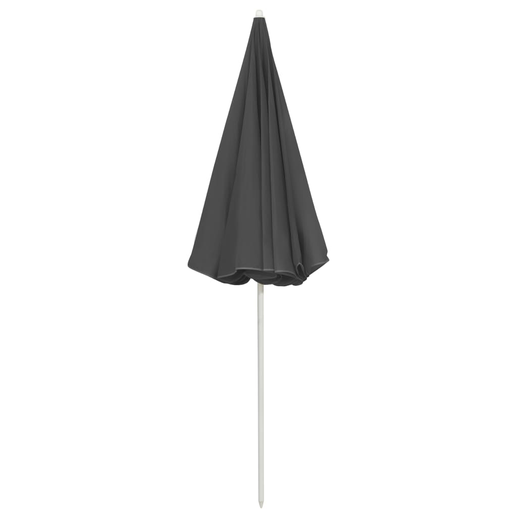 Beach Umbrella Anthracite 240 cm- Outdoor Umbrellas & Sunshades - HomeShopIreland - Home Shop Ireland - Outdoor Umbrellas & Sunshades - Beach Umbrella Anthracite 240 cm