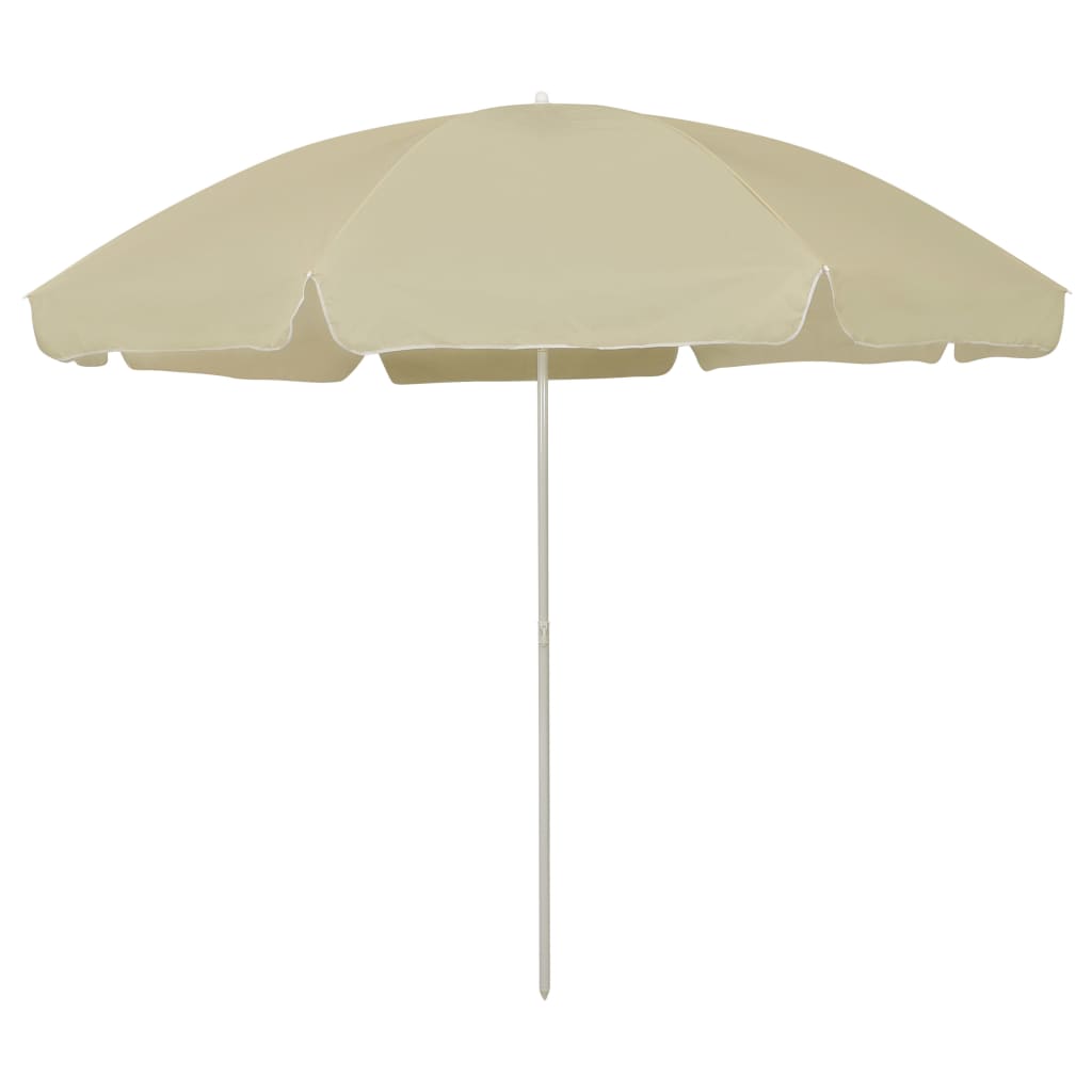 Beach Umbrella Sand Yellow 300 cm- Outdoor Umbrellas & Sunshades - HomeShopIreland - Home Shop Ireland - Outdoor Umbrellas & Sunshades - Beach Umbrella Sand Yellow 300 cm
