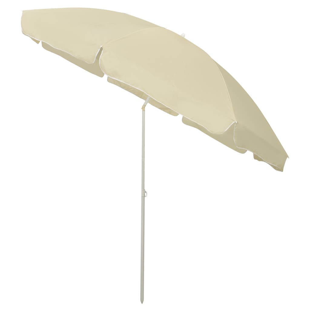 Beach Umbrella Sand Yellow 300 cm- Outdoor Umbrellas & Sunshades - HomeShopIreland - Home Shop Ireland - Outdoor Umbrellas & Sunshades - Beach Umbrella Sand Yellow 300 cm