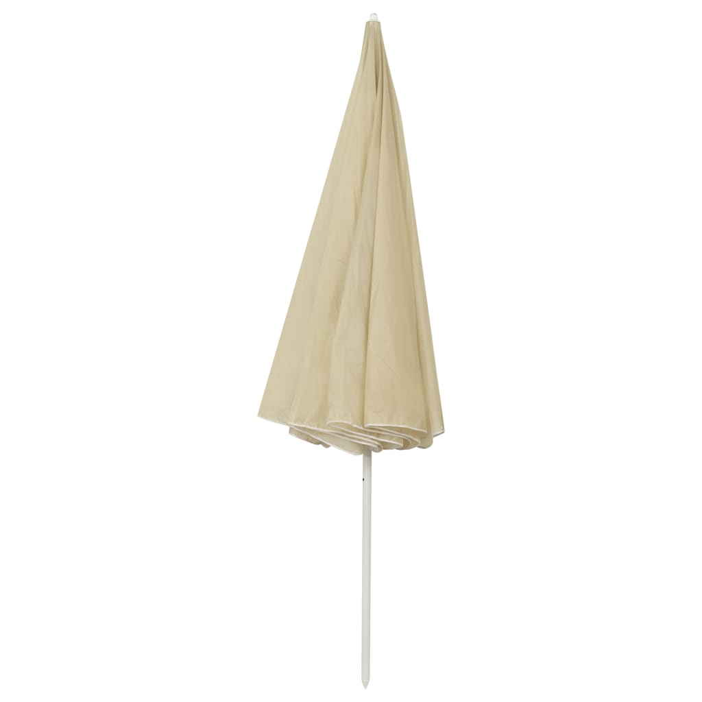 Beach Umbrella Sand Yellow 300 cm- Outdoor Umbrellas & Sunshades - HomeShopIreland - Home Shop Ireland - Outdoor Umbrellas & Sunshades - Beach Umbrella Sand Yellow 300 cm