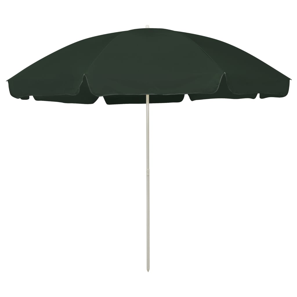 Beach Umbrella Green 300 cm- Outdoor Umbrellas & Sunshades - HomeShopIreland - Home Shop Ireland - Outdoor Umbrellas & Sunshades - Beach Umbrella Green 300 cm