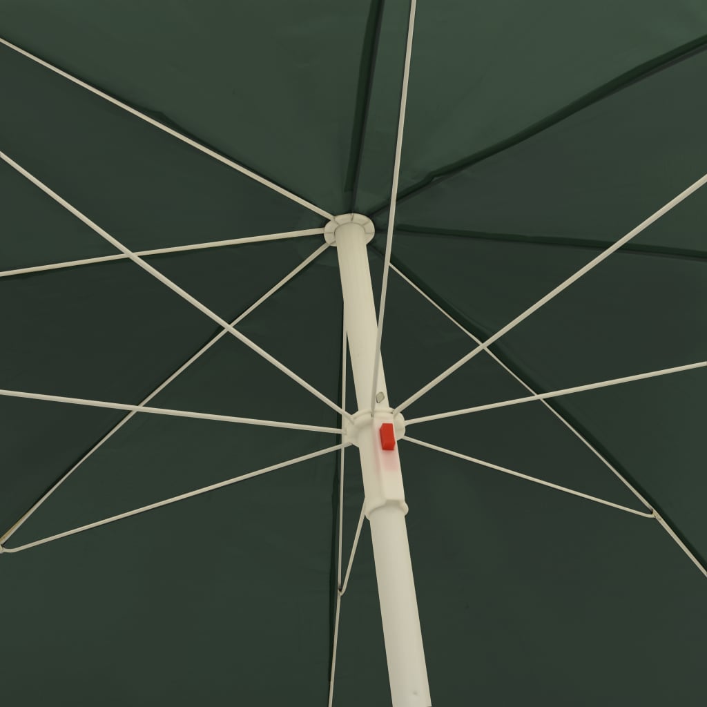 Beach Umbrella Green 300 cm- Outdoor Umbrellas & Sunshades - HomeShopIreland - Home Shop Ireland - Outdoor Umbrellas & Sunshades - Beach Umbrella Green 300 cm