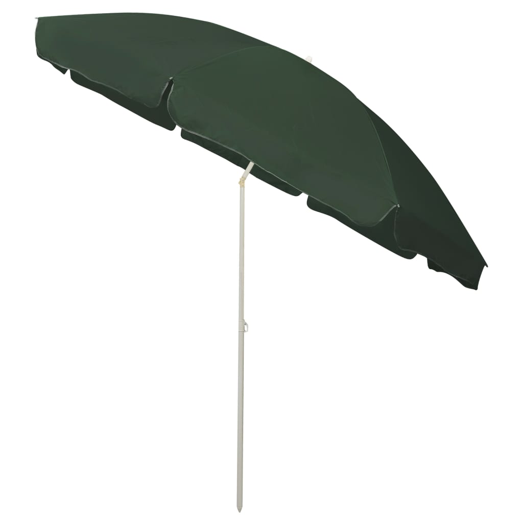 Beach Umbrella Green 300 cm- Outdoor Umbrellas & Sunshades - HomeShopIreland - Home Shop Ireland - Outdoor Umbrellas & Sunshades - Beach Umbrella Green 300 cm
