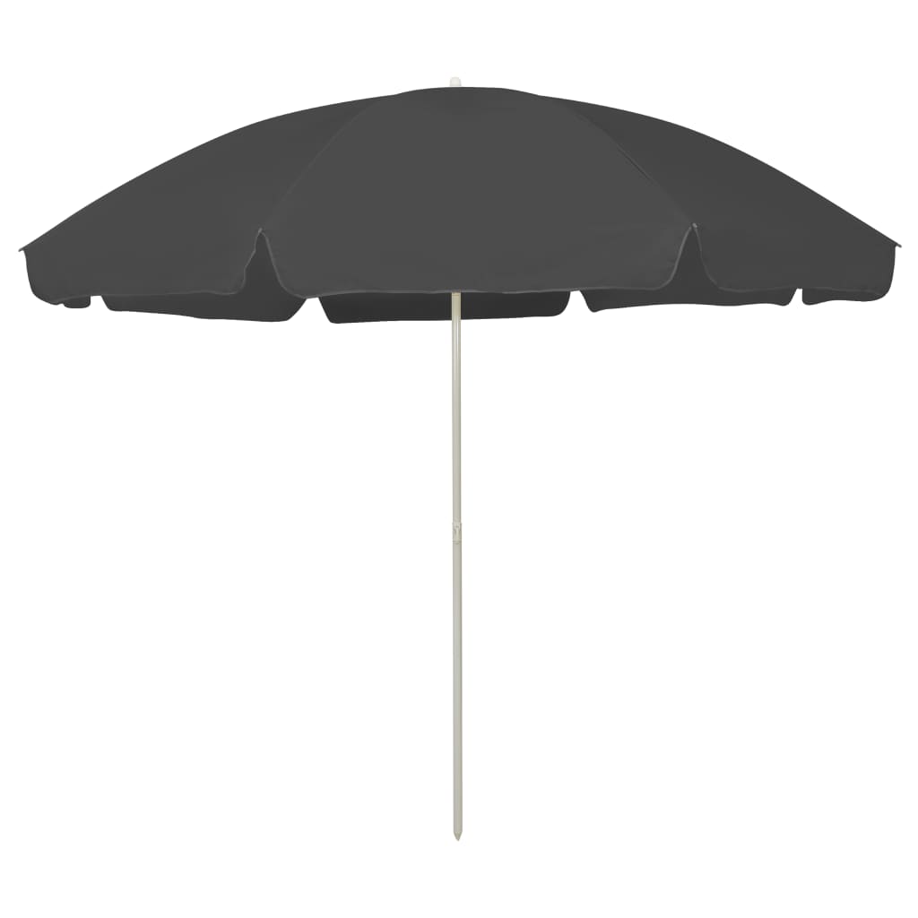 Beach Umbrella Anthracite 300 cm- Outdoor Umbrellas & Sunshades - HomeShopIreland - Home Shop Ireland - Outdoor Umbrellas & Sunshades - Beach Umbrella Anthracite 300 cm