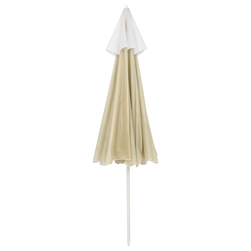 Beach Umbrella Sand Yellow 240 cm- Outdoor Umbrellas & Sunshades - HomeShopIreland - Home Shop Ireland - Outdoor Umbrellas & Sunshades - Beach Umbrella Sand Yellow 240 cm