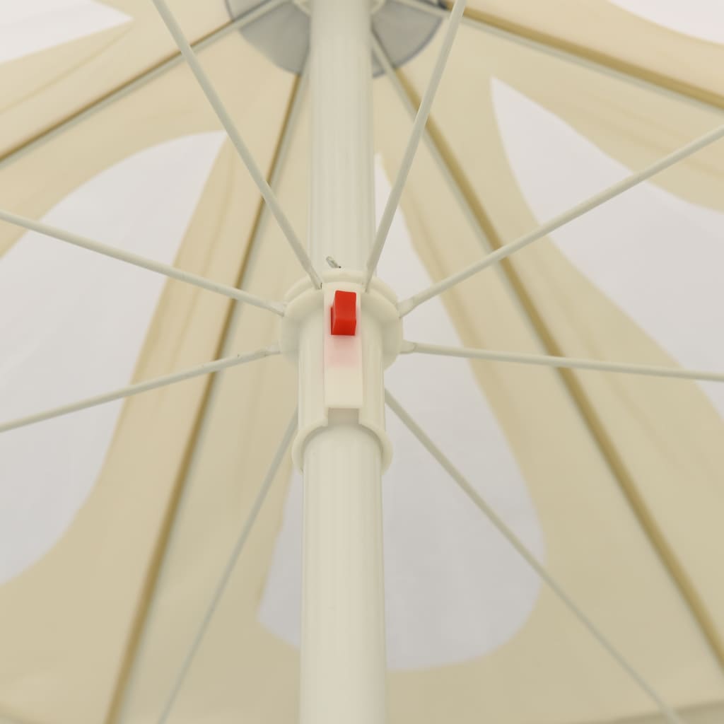 Beach Umbrella Sand Yellow 240 cm- Outdoor Umbrellas & Sunshades - HomeShopIreland - Home Shop Ireland - Outdoor Umbrellas & Sunshades - Beach Umbrella Sand Yellow 240 cm